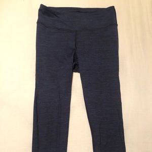 Navy Tech Sweat Leggings 7/8ths
